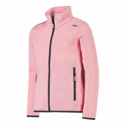 Giacca in pile da bambina in knit-tech