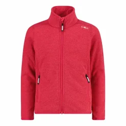 Giacca in pile da bambina in knit-tech