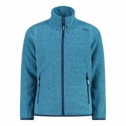 Giacca in pile da bambina in knit-tech