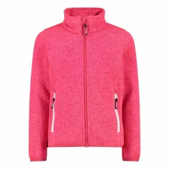 Giacca in pile da bambina in knit-tech