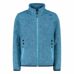 Giacca in pile da bambina in knit-tech
