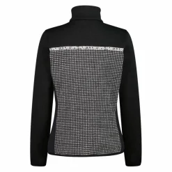 Giacca in pile da donna in knit tech stampata