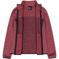 Giacca in pile da donna in knit tech stampata