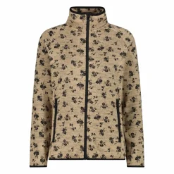Giacca in pile da donna in knit tech stampata