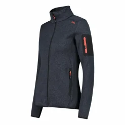 Giacca in pile da donna in Knit-Tech mèlange