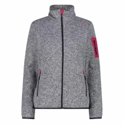 Giacca in pile da donna in Knit-Tech mèlange