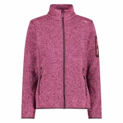 Giacca in pile da donna in Knit-Tech mèlange