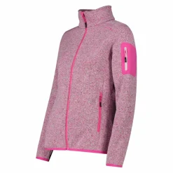 Giacca in pile da donna in Knit-Tech mèlange