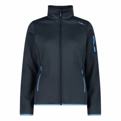 Giacca in pile da donna in Knit-Tech mèlange