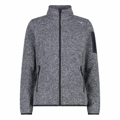 Giacca in pile da donna in Knit-Tech mèlange