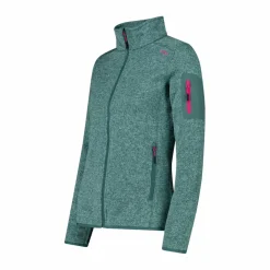 Giacca in pile da donna in Knit-Tech mèlange