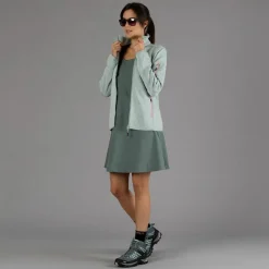 Giacca in pile da donna in Knit-Tech mèlange