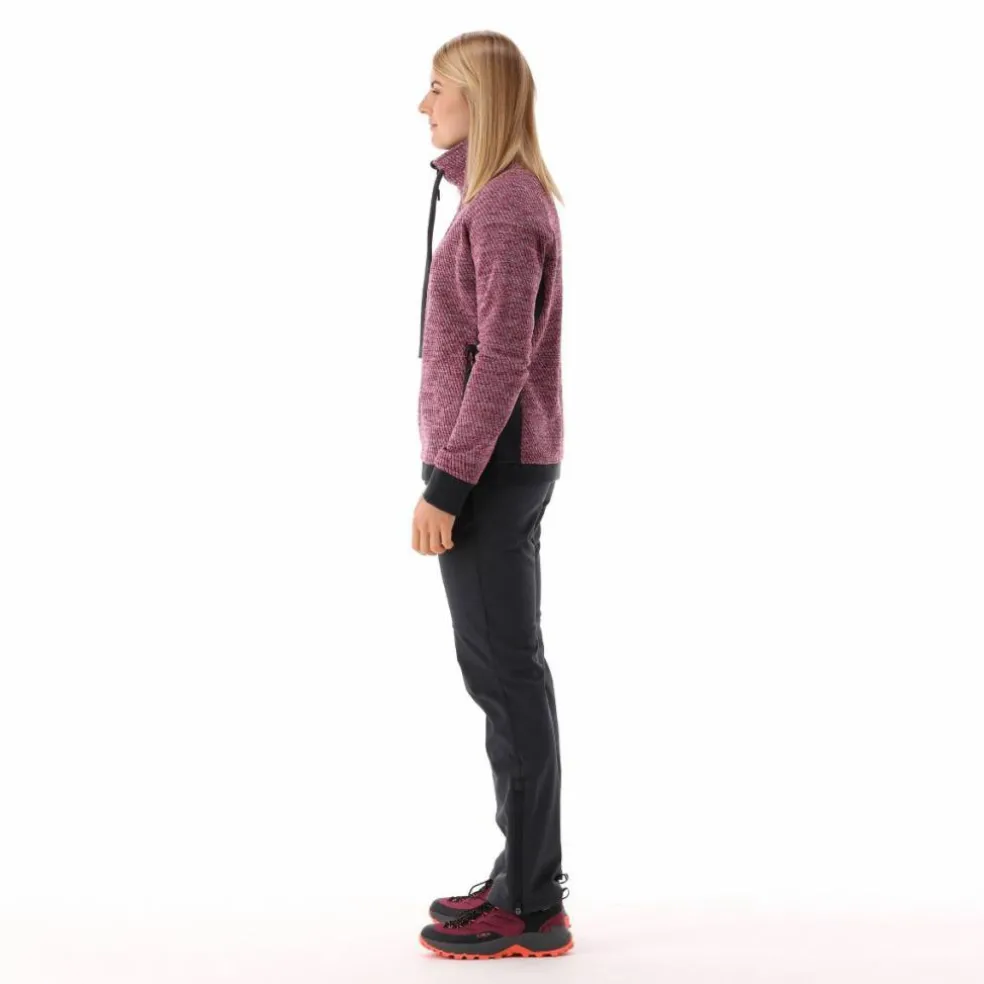 Giacca in pile da donna in knit tech