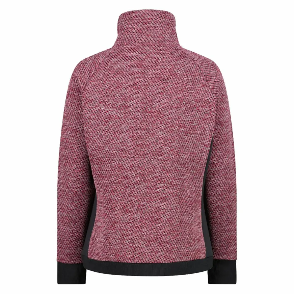 Giacca in pile da donna in knit tech