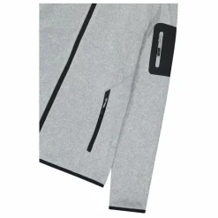 Giacca in pile da donna in knit-tech mélange con cappuccio