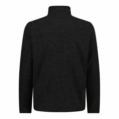 Giacca in pile da uomo in knit tech melange