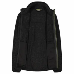 Giacca in pile da uomo in knit tech melange