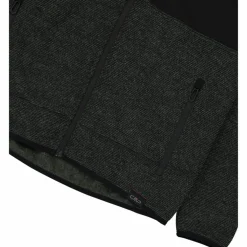 Giacca in pile da uomo in knit tech melange