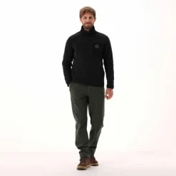 Giacca in pile da uomo in knit tech melange