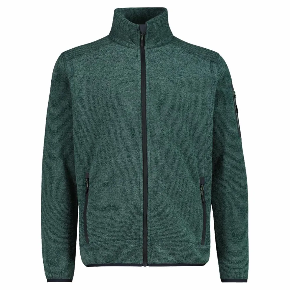 Giacca in Pile da uomo in knit-tech mélange