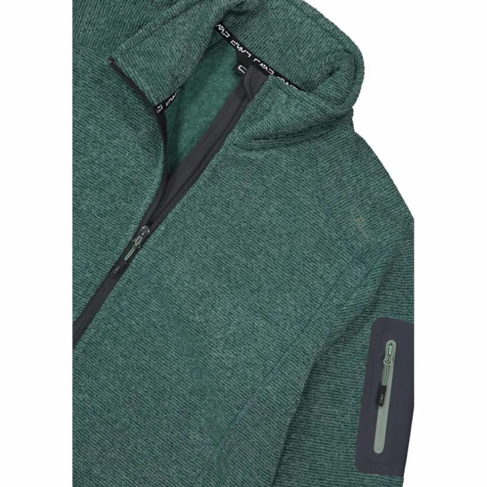 Giacca in Pile da uomo in knit-tech mélange