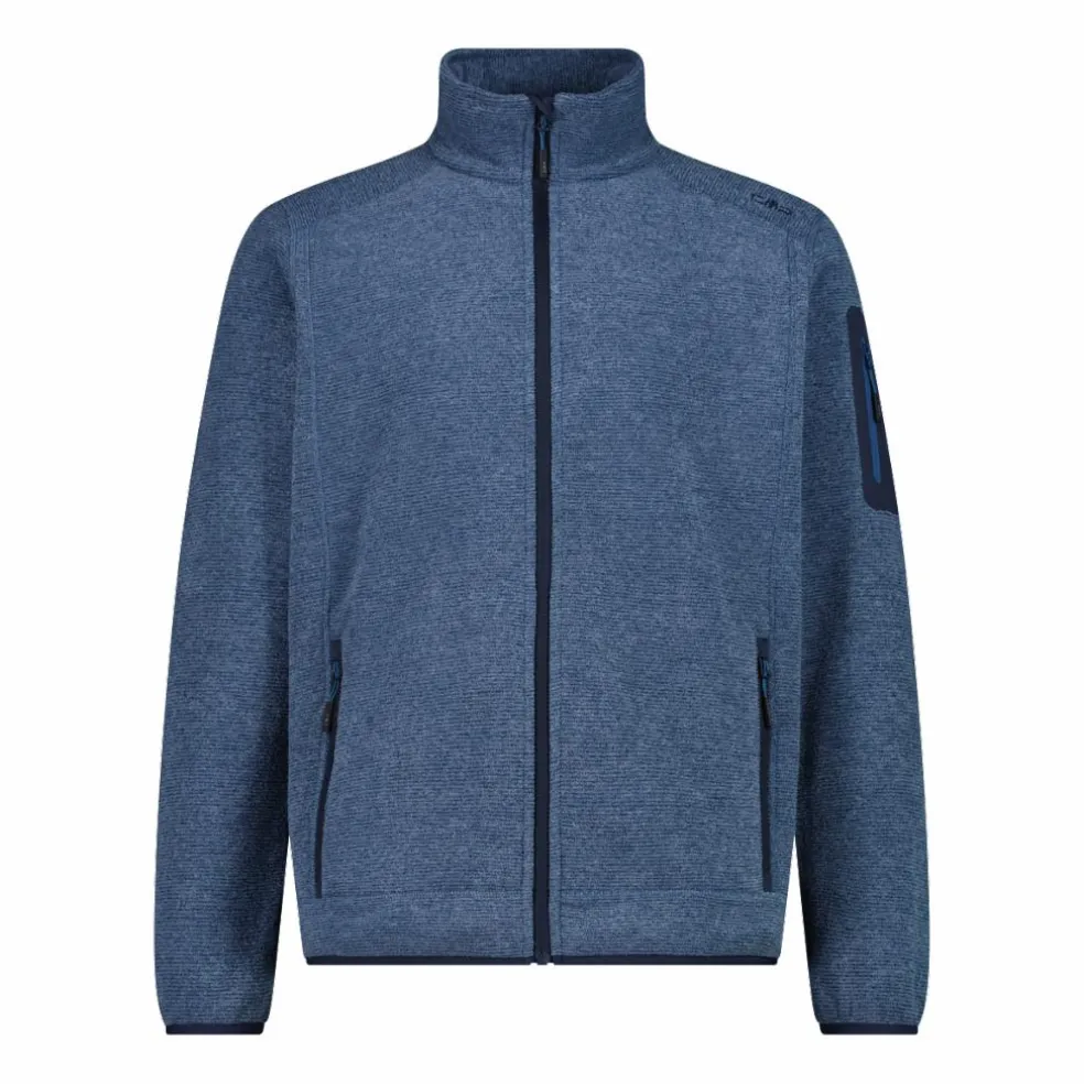 Giacca in Pile da uomo in knit-tech mélange