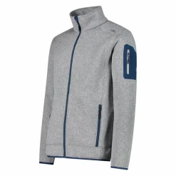 Giacca in Pile da uomo in knit-tech mélange