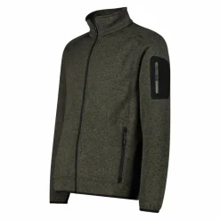 Giacca in Pile da uomo in knit-tech mélange