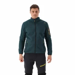 Giacca in Pile da uomo in knit-tech mélange