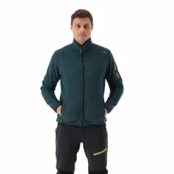 Giacca in Pile da uomo in knit-tech mélange