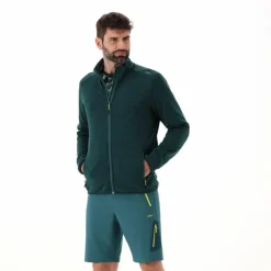 Giacca in pile da uomo Stretch Performance melange