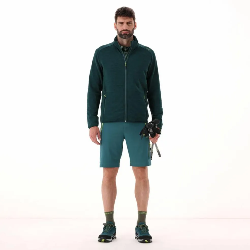 Giacca in pile da uomo Stretch Performance melange