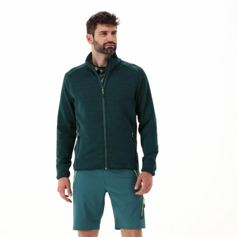 Giacca in pile da uomo Stretch Performance melange