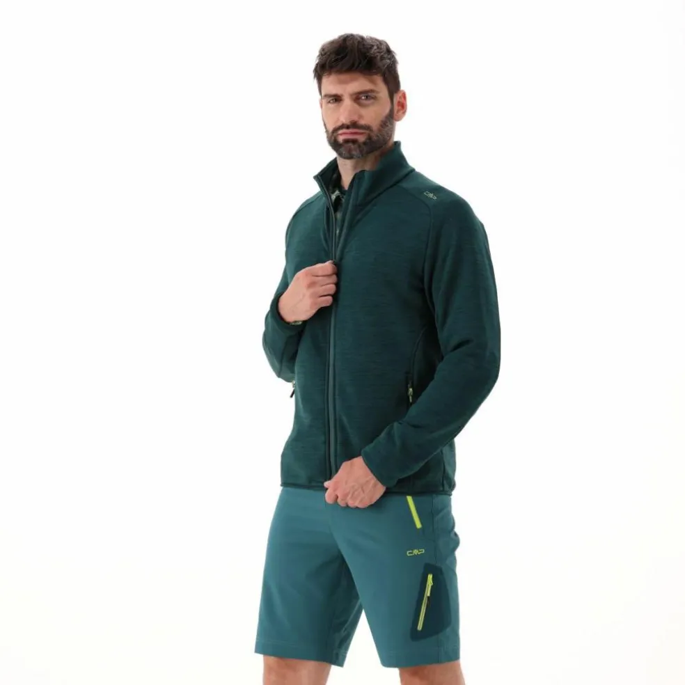 Giacca in pile da uomo Stretch Performance melange