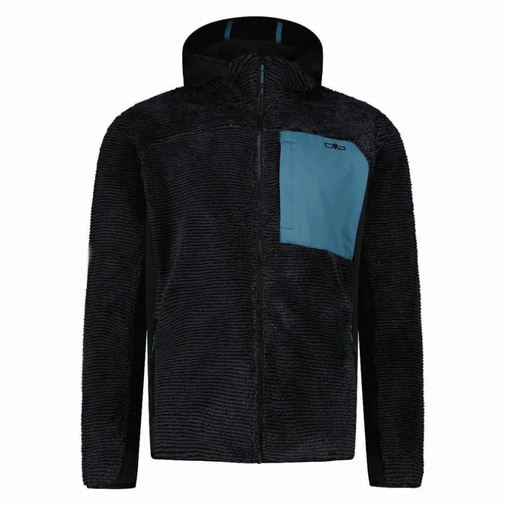 Giacca in pile Highloft da uomo con cappuccio Unlimitech