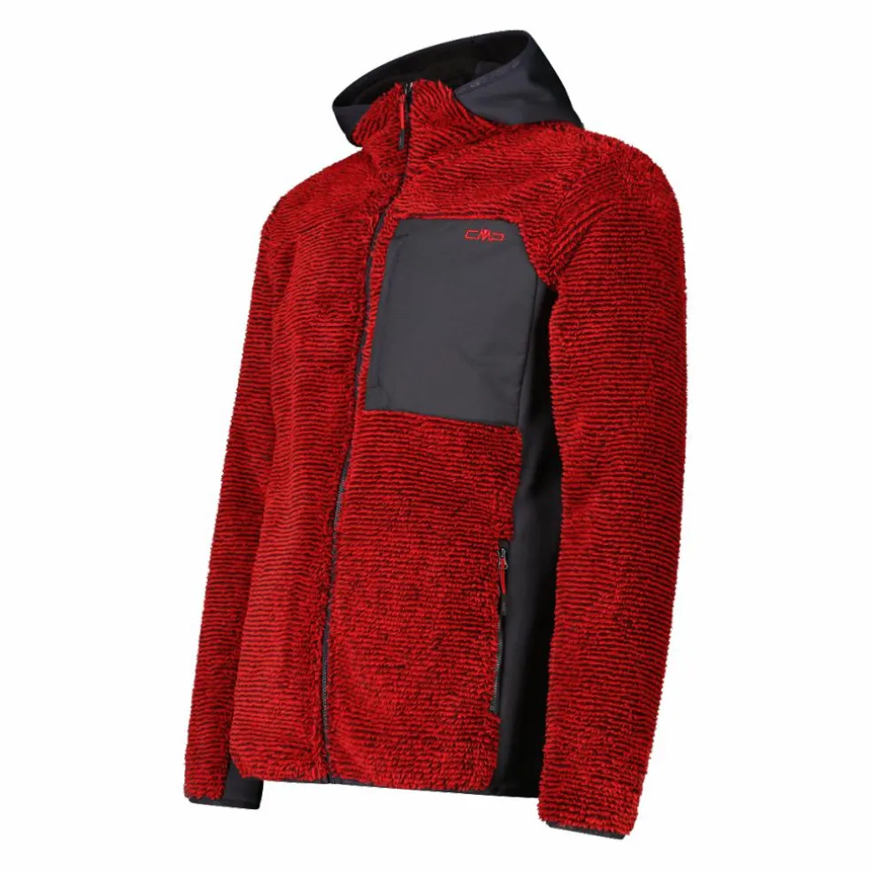 Giacca in pile Highloft da uomo con cappuccio Unlimitech
