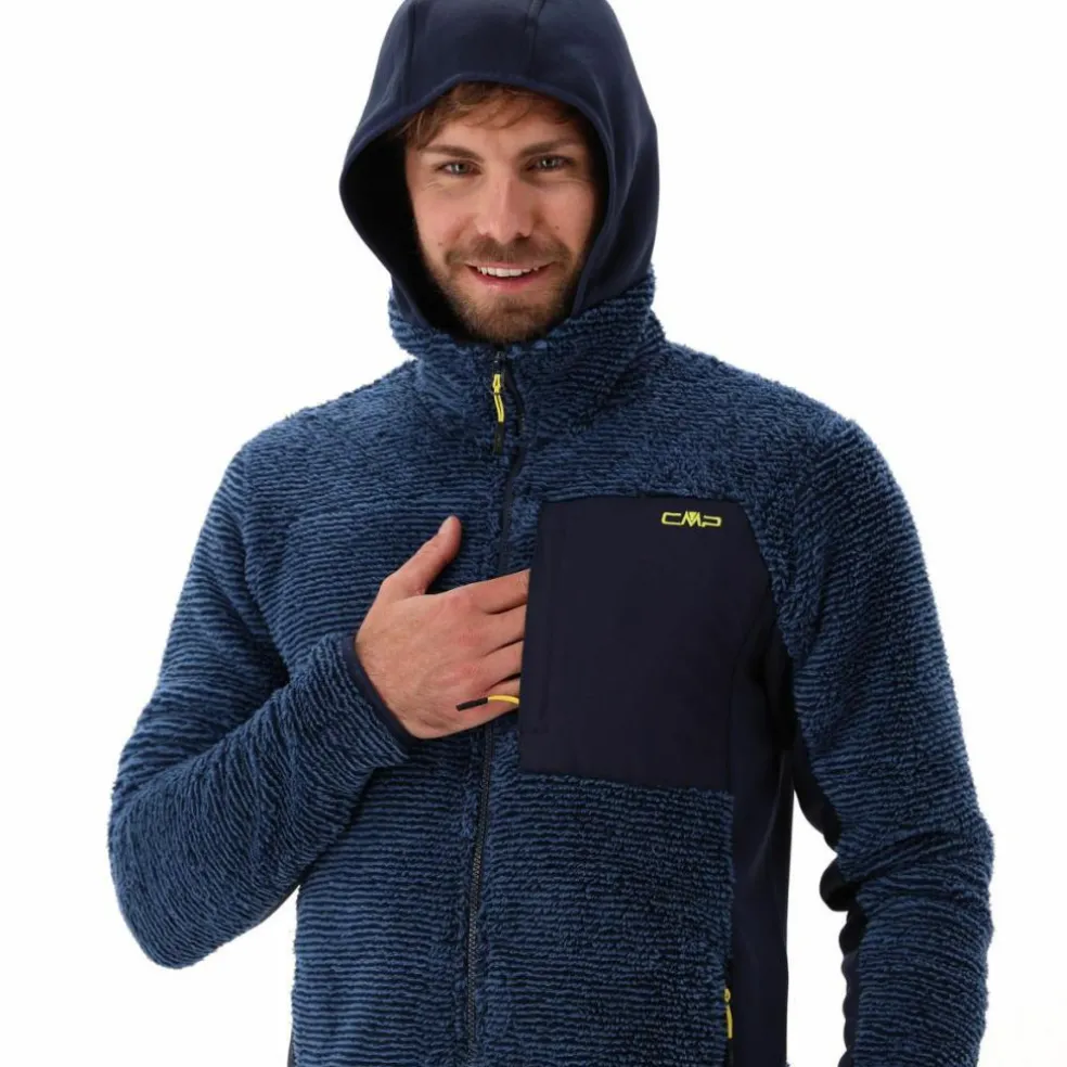 Giacca in pile Highloft da uomo con cappuccio Unlimitech