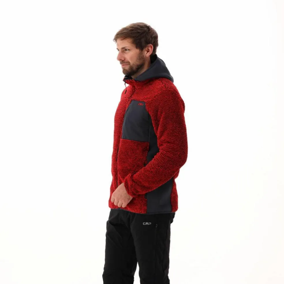 Giacca in pile Highloft da uomo con cappuccio Unlimitech
