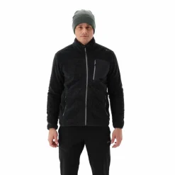 Giacca in pile HighLoft da uomo con tasca termoapplicata melange
