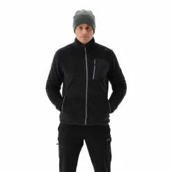 Giacca in pile HighLoft da uomo con tasca termoapplicata melange
