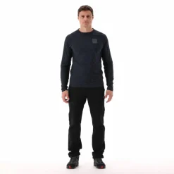 Giacca in pile HighLoft da uomo con tasca termoapplicata melange