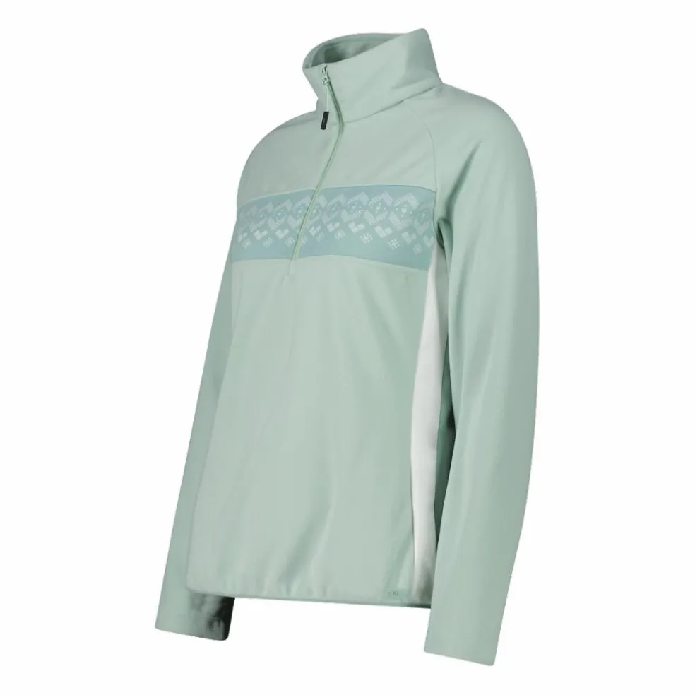 Giacca in pile mezza zip arctic fleece da donna