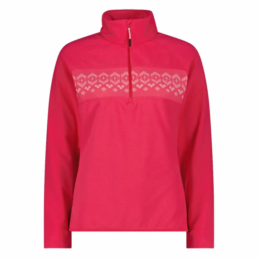 Giacca in pile mezza zip arctic fleece da donna