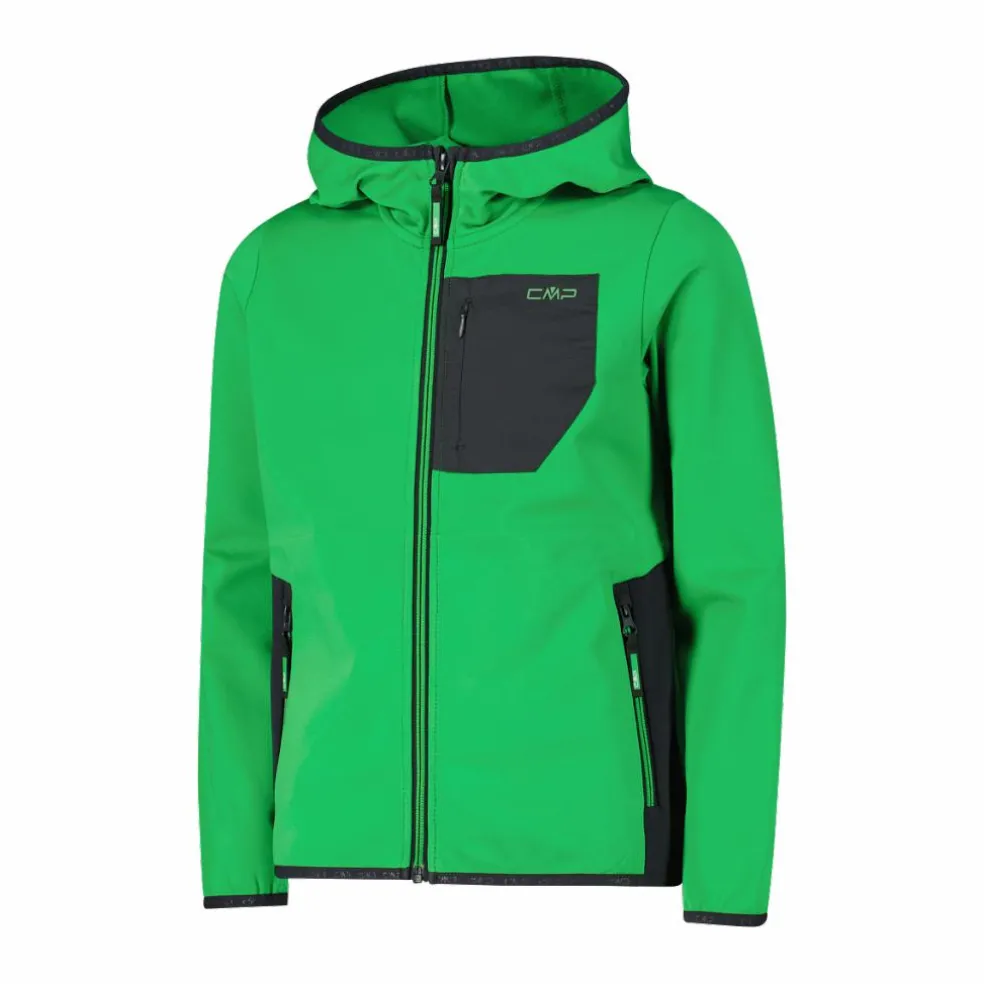 Giacca in pile Stretch Performance da bambino con cappuccio