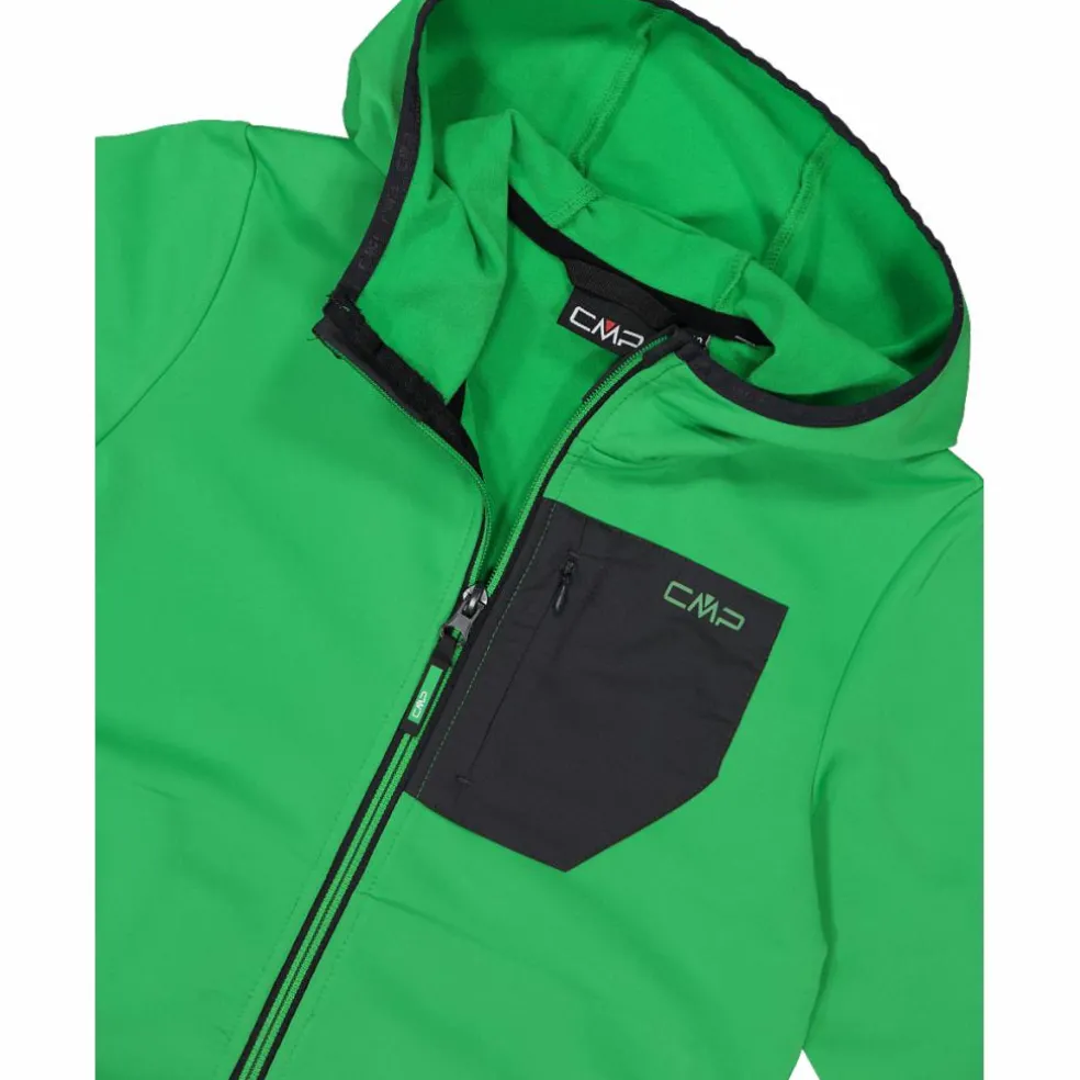 Giacca in pile Stretch Performance da bambino con cappuccio