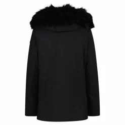 Giacca in Softshell da donna con cappuccio in pelliccetta