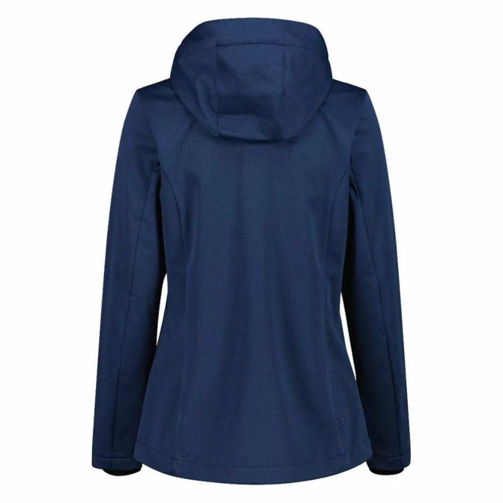 Giacca in softshell da donna con cappuccio staccabile