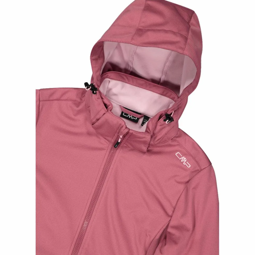 Giacca in softshell da donna con cappuccio staccabile