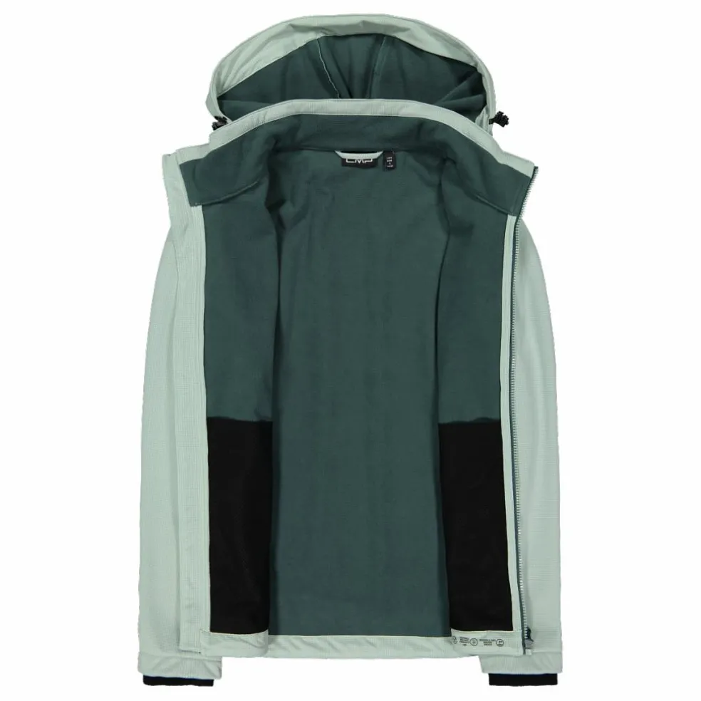 Giacca in softshell da donna con cappuccio staccabile