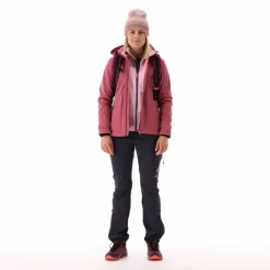 Giacca in softshell da donna con cappuccio staccabile